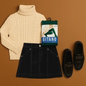 Athleta Roseville Skirt Black Velvet Cotton Blend Size 10 Fall 2013